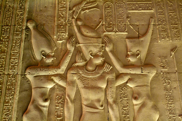 Kom Ombo - Egyptská malba faraona